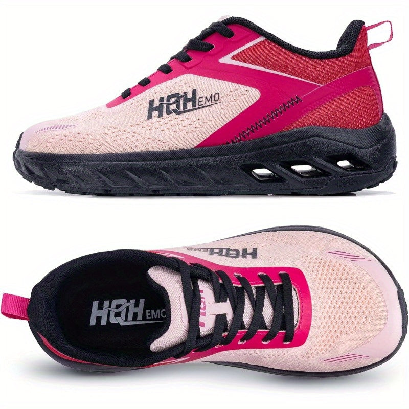 Women's Wide-Width Supportive TPU Gel Cushioning Tennis Running Shoes - Lightweight Zero-Drop All-Weather Gym Shoes with Arch & Stability Technology, Black/White/Gray/Gray & Black Color Options for Walking, Fitness, Sports -