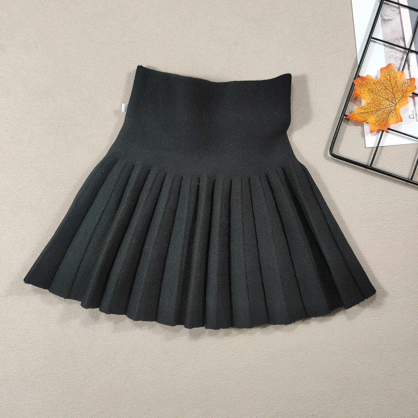 Kids Skirt Girls' Pleated Skirt Solid Sweet Pink Beach Skirt Black Cute Mini Skirt Slim Fit Baby Princess Skirt 2-12 Years