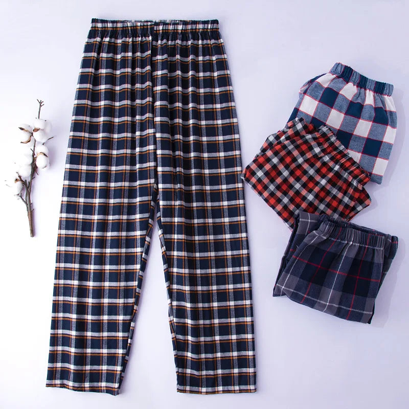 Men’s Cotton Plaid Pajama
