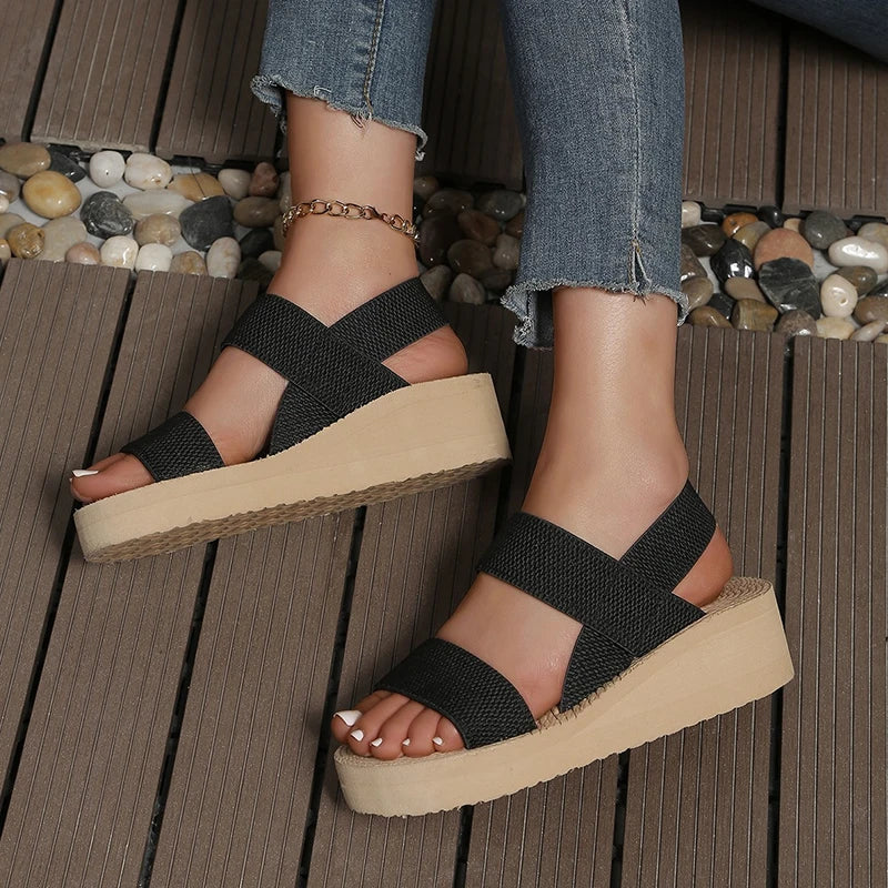 Slingback Wedge Sandals