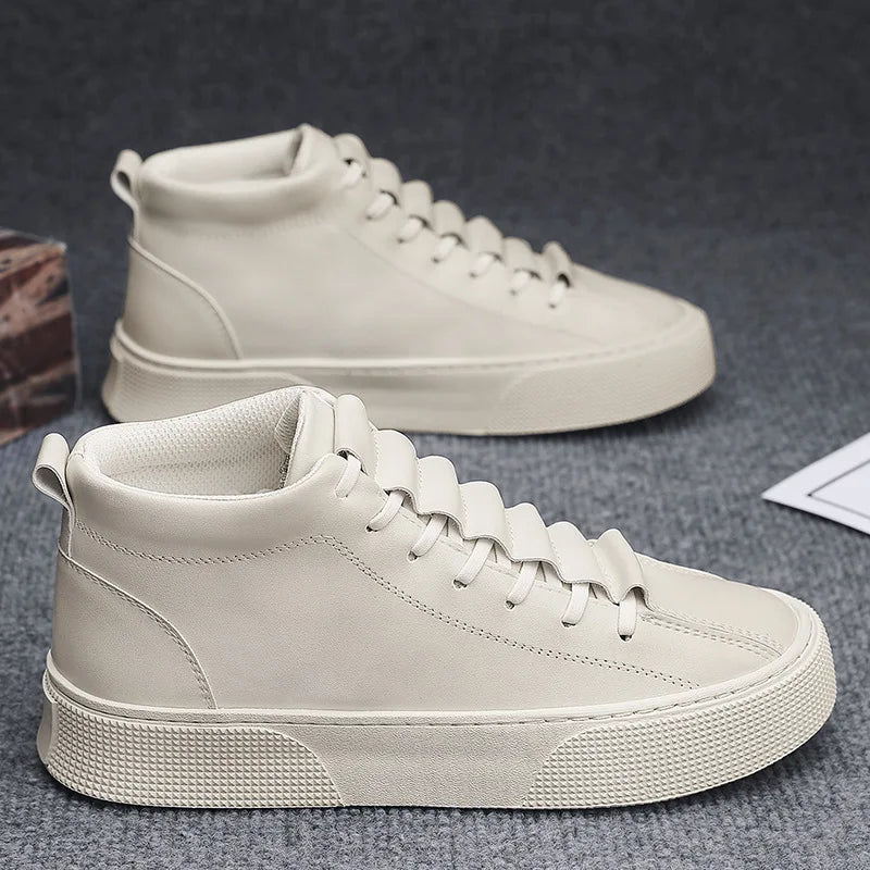 High-top Casual Shoes for Men Fashion Non-slip Men Ankle Boots Comfort Versatile Sneakers High Quality Outdoor Men Walking Shoes