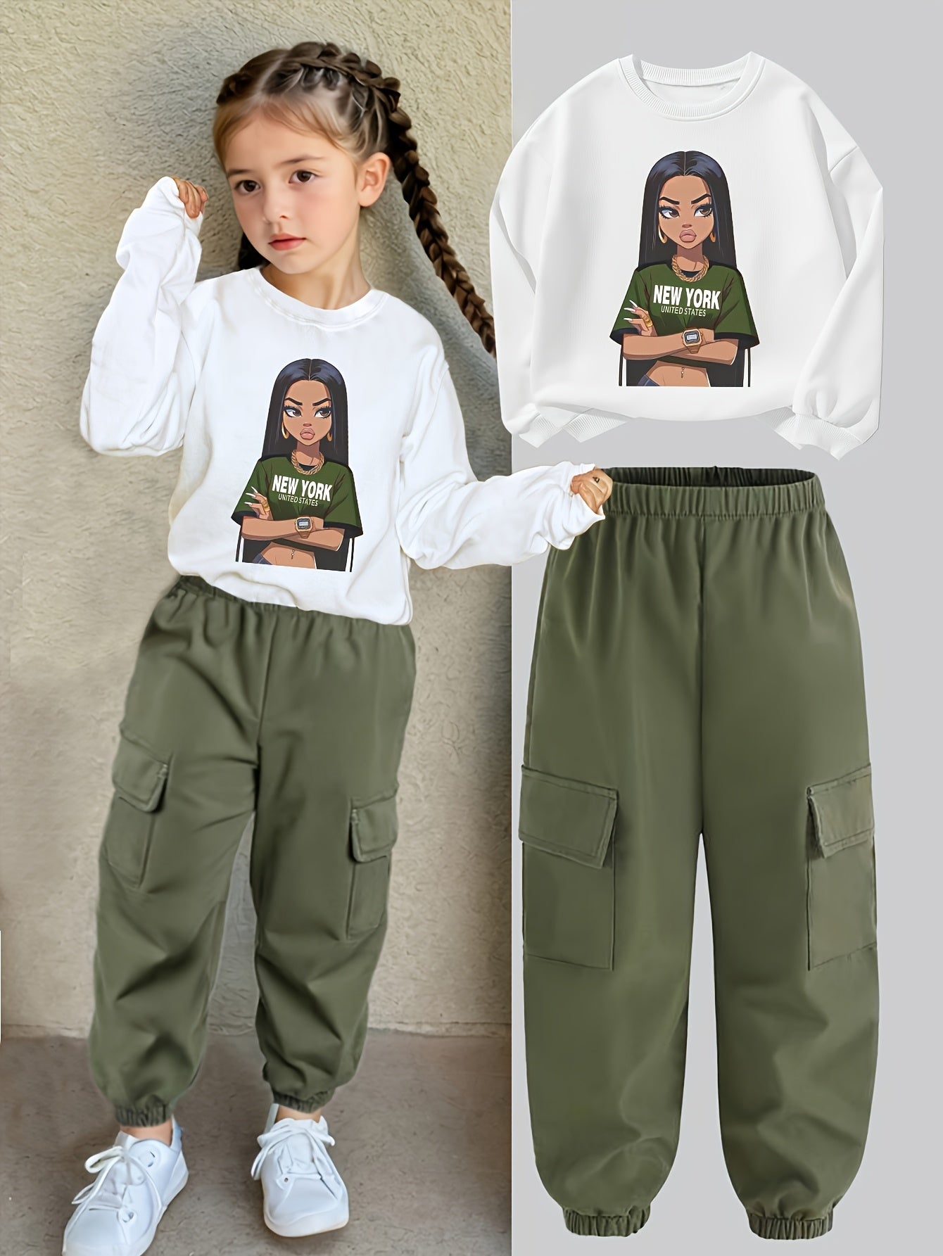Girls 2pcs Outfit Set