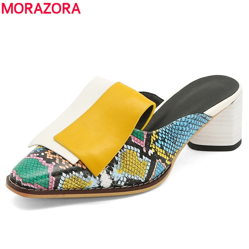 women mules square footwear ladies - keikeishopping