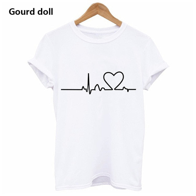 Women's T-Shirt Cotton Funny Round neck - keikeishopping