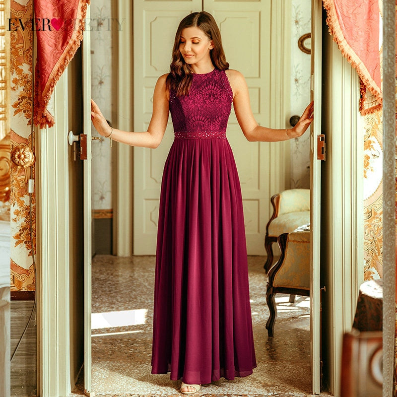 Pretty Elegant Beading A Line Pleated Chiffon - keikeishopping