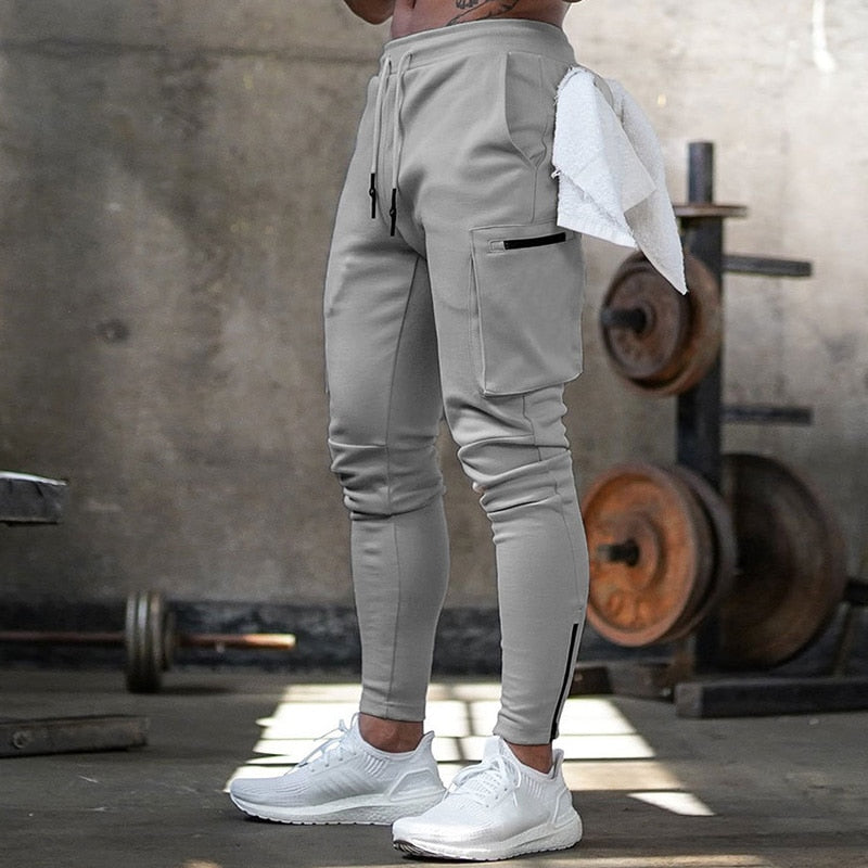 Streetwear Trousers Multiple Zip Men Tracksuit - keikeishopping