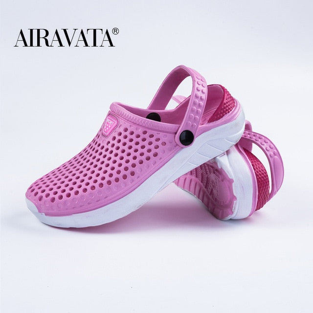 Unisex Fashion Beach Sandals Thick Sole Slipper Waterproof Anti-Slip Sandals Flip Flops for Women Men - keikeishopping