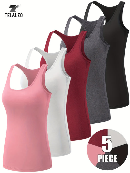 5 Pack Tank Tops For Women