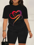 2pcs Plus Size Women