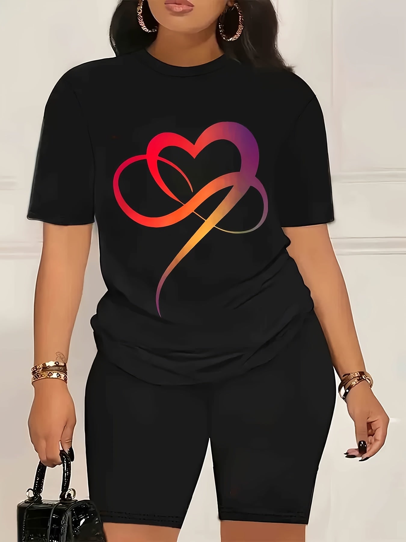 2pcs Plus Size Women