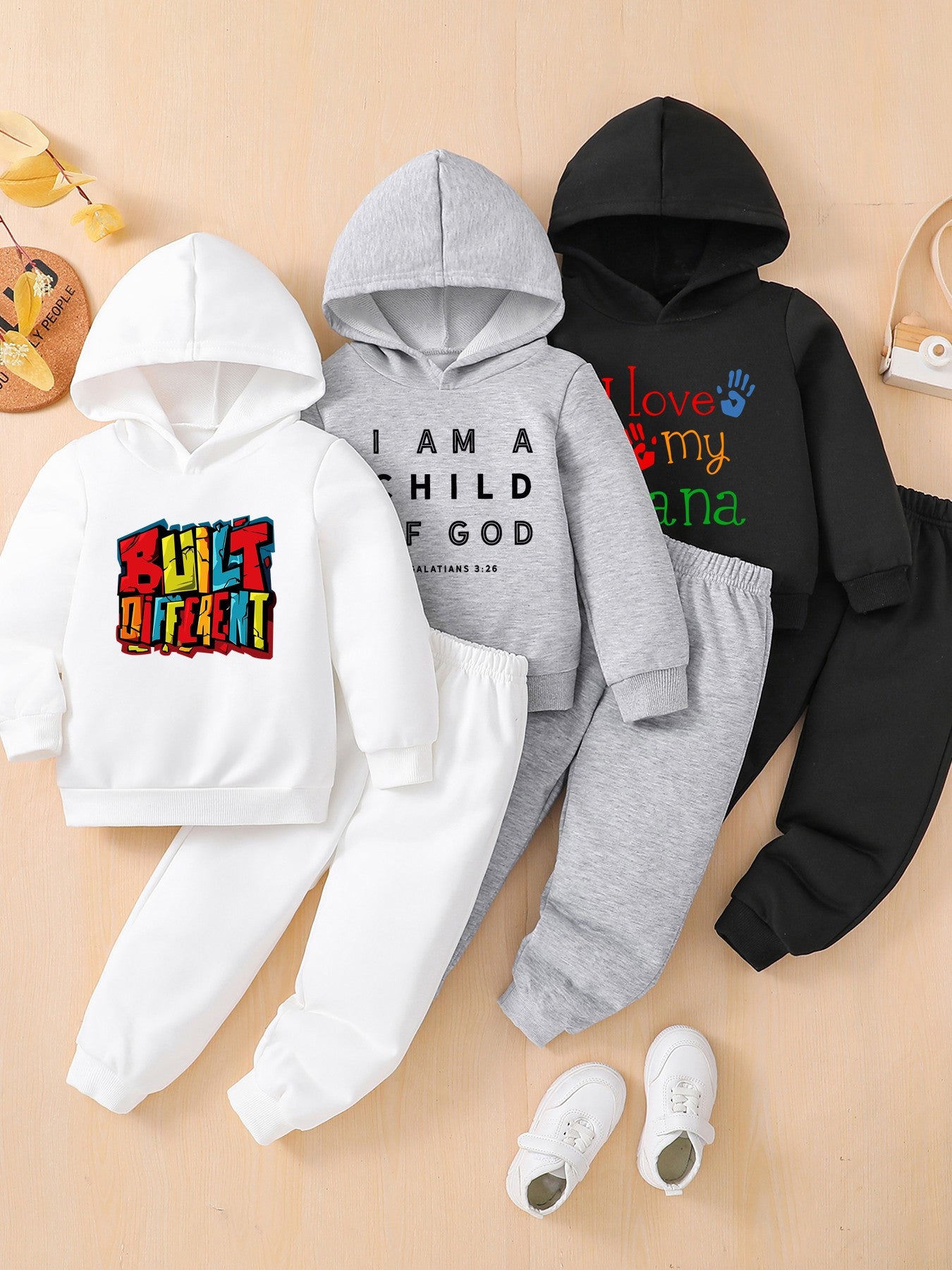 6pcs Boys Hoodie