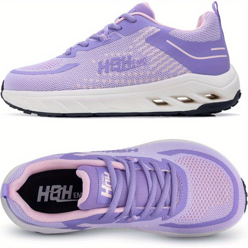 Women's Wide-Width Supportive TPU Gel Cushioning Tennis Running Shoes - Lightweight Zero-Drop All-Weather Gym Shoes with Arch & Stability Technology, Black/White/Gray/Gray & Black Color Options for Walking, Fitness, Sports -