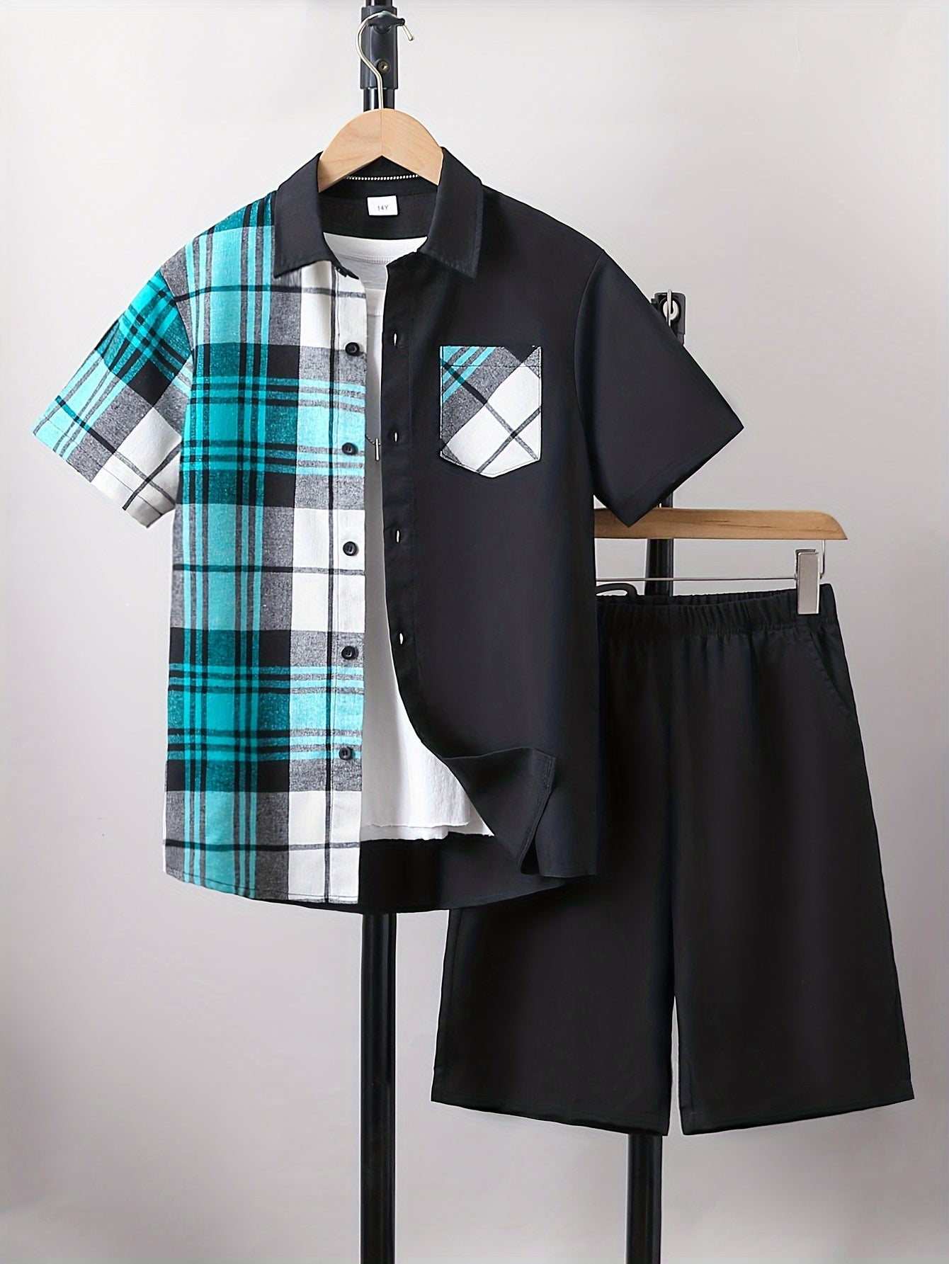 2pcs Boys Shorts Set