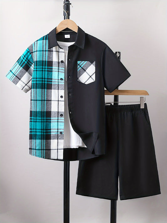 2pcs Boys Shorts Set
