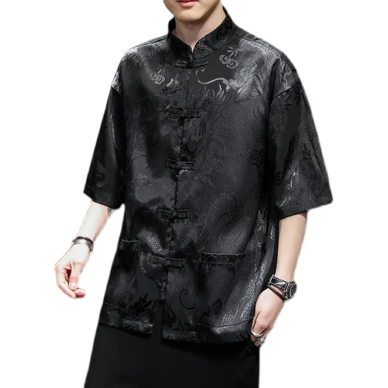 Plus Size Men Blouse