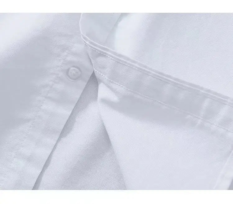 Men Clothing Summer Vintage Simple Appliques Lapel Button Down Shirt Trendy Casual Short Sleeve Slim Comfortable All Match Tops