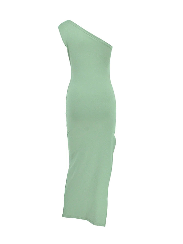 Summer Women' Maxi Dresses Sexy Split Fashion Sleeveless Backless Slim Dress Female Casual Streetwear Club Elegant Party Dresses
