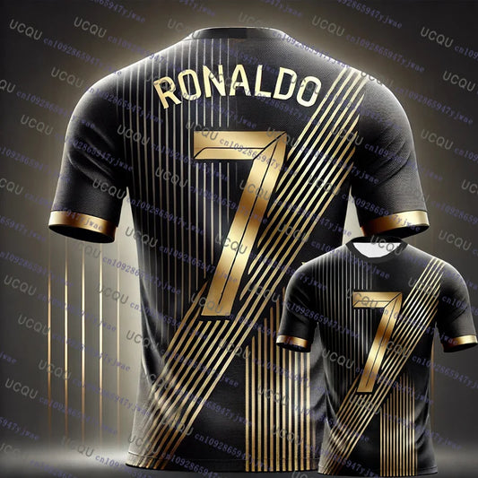 2026 New Arrival Special Edition Ronaldo 7 Football Jersey Oversize Sport Short Sleeve Training Uniform Soccer Jersey Kid Tshirt