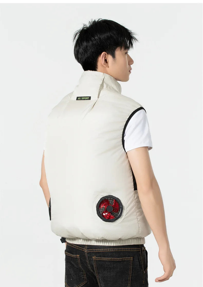 Summer Popular Intelligent Cooling Air Conditioning Clothing Outdoor Breathable Quick Drying Leisure Work Vest