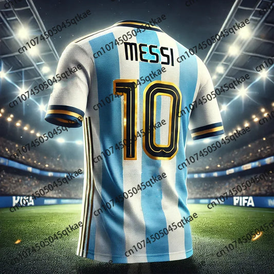 2026 Special Edition Graffiti Messi No.10 Football Jersey Training Uniform Breathable Oversize Unisex Sport Tshirt Kids/Adult