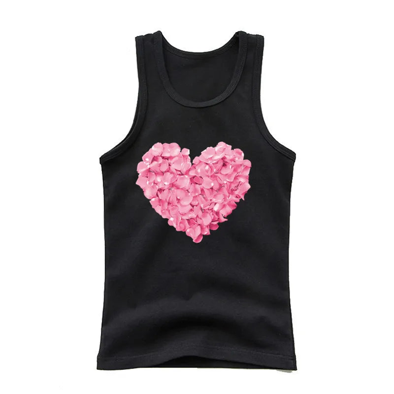 Girls Sleeveless Vest 2025 Summer New Sports Undershirt Cute Owl Print Cotton Tank Top for Kids 3-14 Years