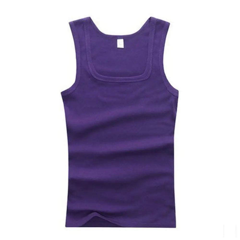 Summer Plus Size Men Women Clothing Black White Gray Tank Tops Singlets 100% Cotton Fitness Men Muscle Vests T Shirt For Women