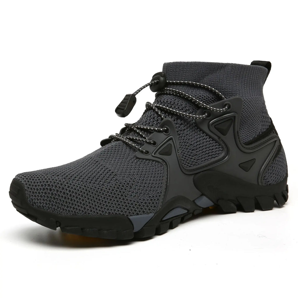 Shoes for Men Walking  2023 Summer New High Top Boots Breathable Mesh Mountaineering Outdoor Comfortable Leisure Travel Sneakers