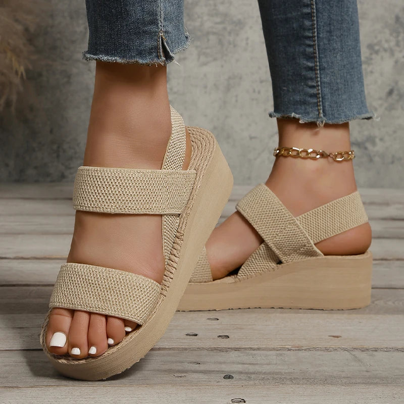 Slingback Wedge Sandals