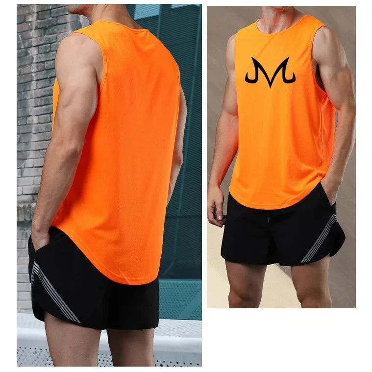 Summer Training Clothing Quick-drying Bodybuilding Vest Men's Gym Fitness Superhero Sleeveless Shirt Anime Zt Casual Vest