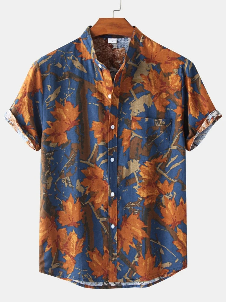 Summer Shirt Men's Shirts T-shirts Man Free Shipping Fashion Clothing Blouses Luxury Social Hawaiian Cotton High Quality Polo