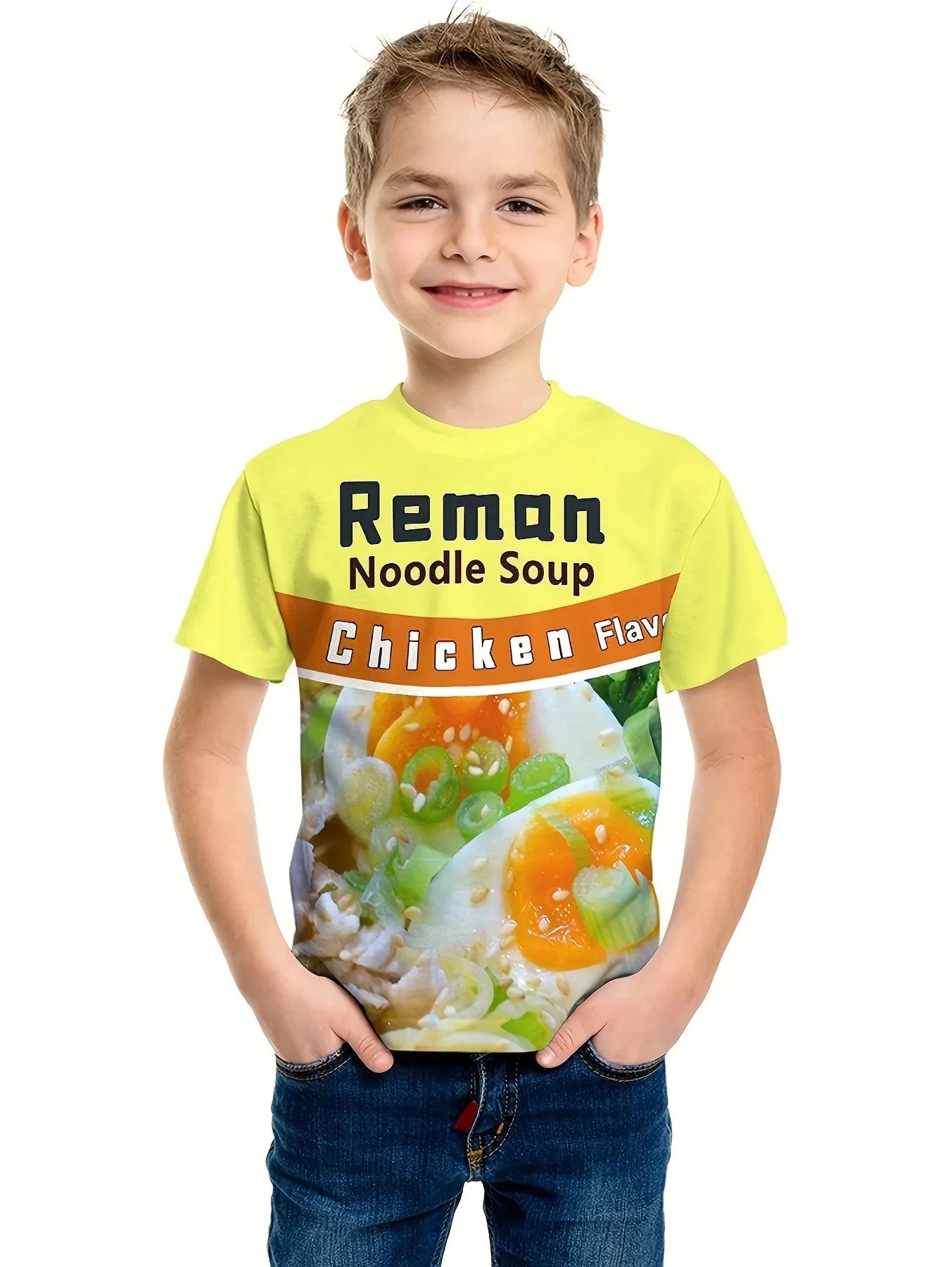 Creative Funny Chips 3d Printed Takis Customized Children Fashion T-Shirt Round Neck Short sleeve Boys Girls Kids Casual Tops