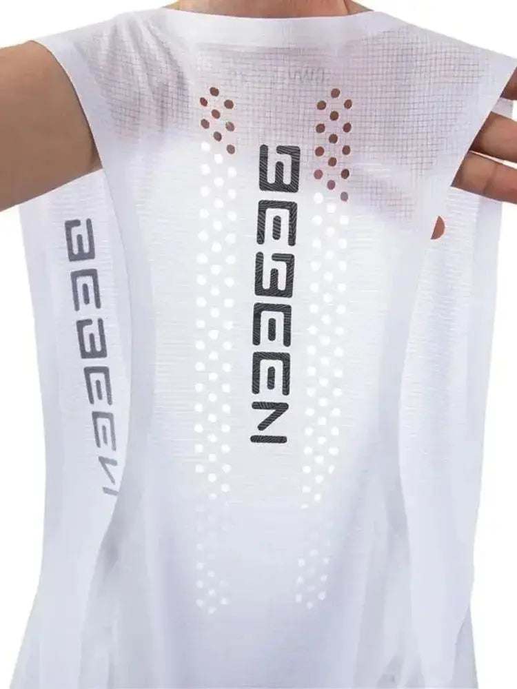 Summer Mens Vest Mesh Breathable Quick Dry Outdoor Sports Sleeveless Top Lightweight Slim Fit Tank Top Men'S Fashion Clothes