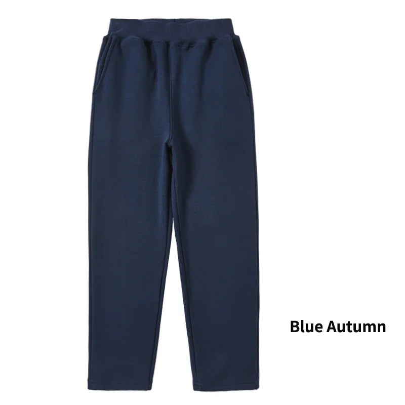 Autumn Winter Kids Teenage Boys Casual Sport Pants Fleece Trousers Jogger Pant for Children Loose Sweatpant Warm Boys Clothes