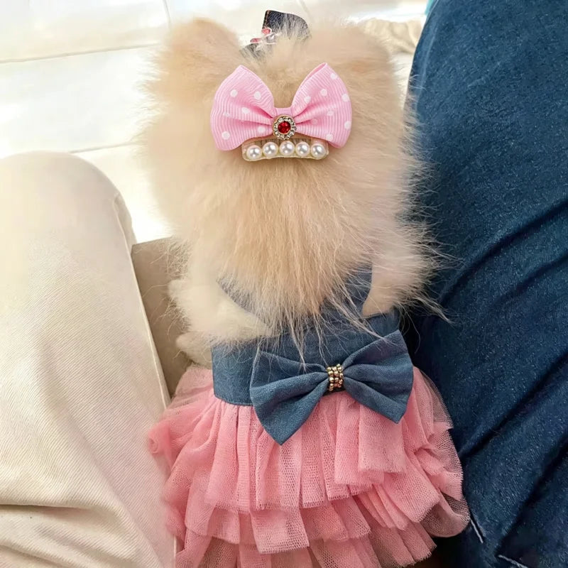 Dogs Cat Dresses Tutu Skirt