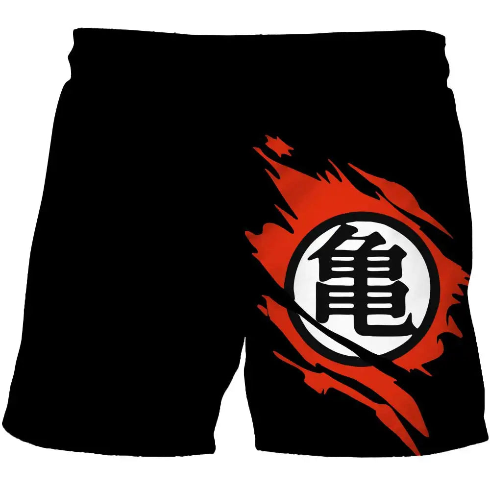 Japanese Cartoon Dragon Ball Z Children's Boys Shorts Beach Pants Summer Cartoon Cute Boys Beach Pants Shorts