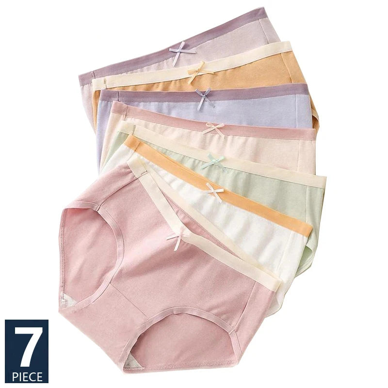 7Pcs/Set Cotton Panties