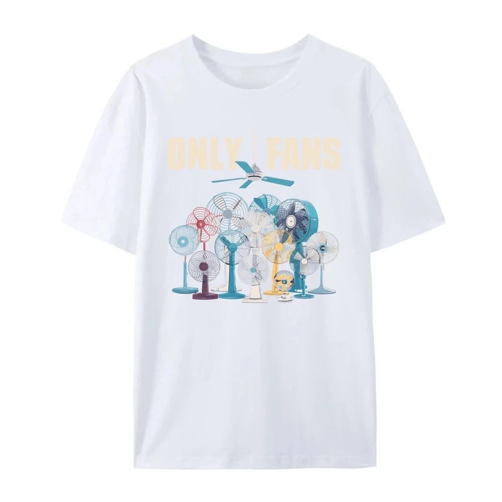 Summer Only Fans Mens Clothing Men's Women Fashion Short Sleeve Clothing Print Cotton Tee Shirts Round NeckT-shirt Regular Style