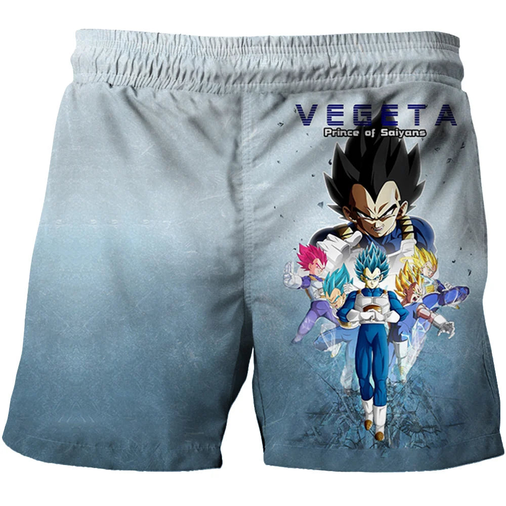 Japanese Cartoon Dragon Ball Z Children's Boys Shorts Beach Pants Summer Cartoon Cute Boys Beach Pants Shorts