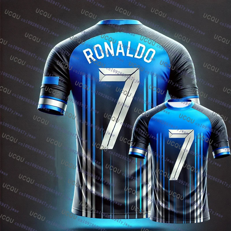 2026 New Arrival Special Edition Ronaldo 7 Football Jersey Oversize Sport Short Sleeve Training Uniform Soccer Jersey Kid Tshirt