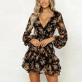 Mesh Dress V Neck