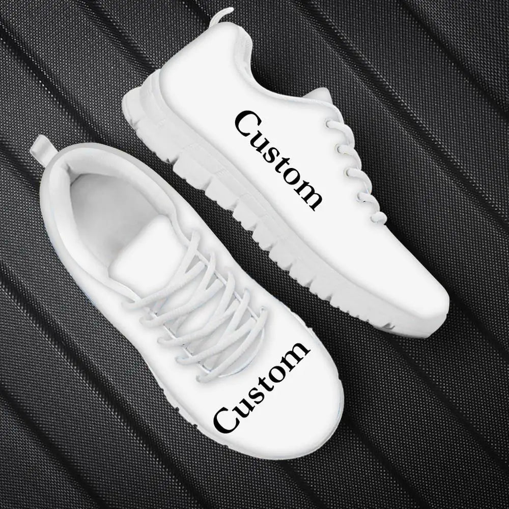 Fashion African Tribal Pattern Lady Flat Jogging Running Shoes Lightweight Walk Footwear Women Casual Shoes Mesh Ladies Sneakers