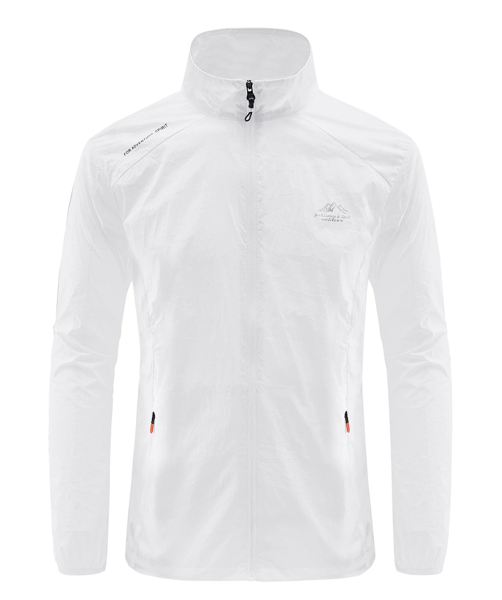 Summer Men's Sun Protection Casual Breathable Sports Windproof Water Resistant Ultrathin Jacket Outdoor Fishing Skin Clothing