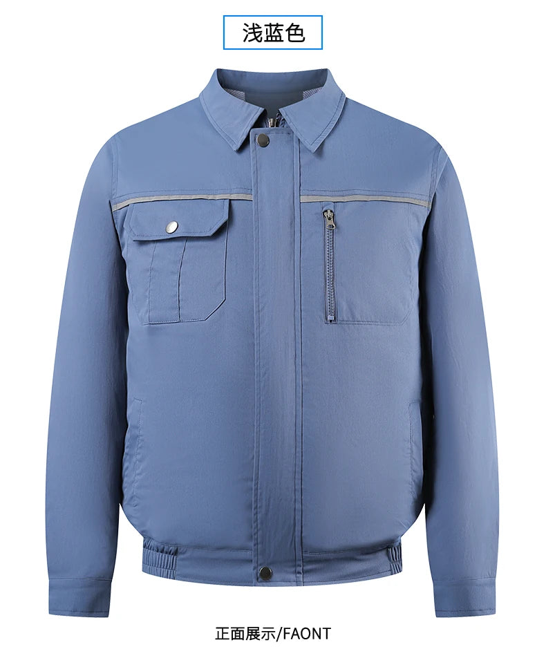 Clothes with fans in summer heatstroke prevention and cooling air conditioning men's clothing refrigeration work Outdoor Jacket