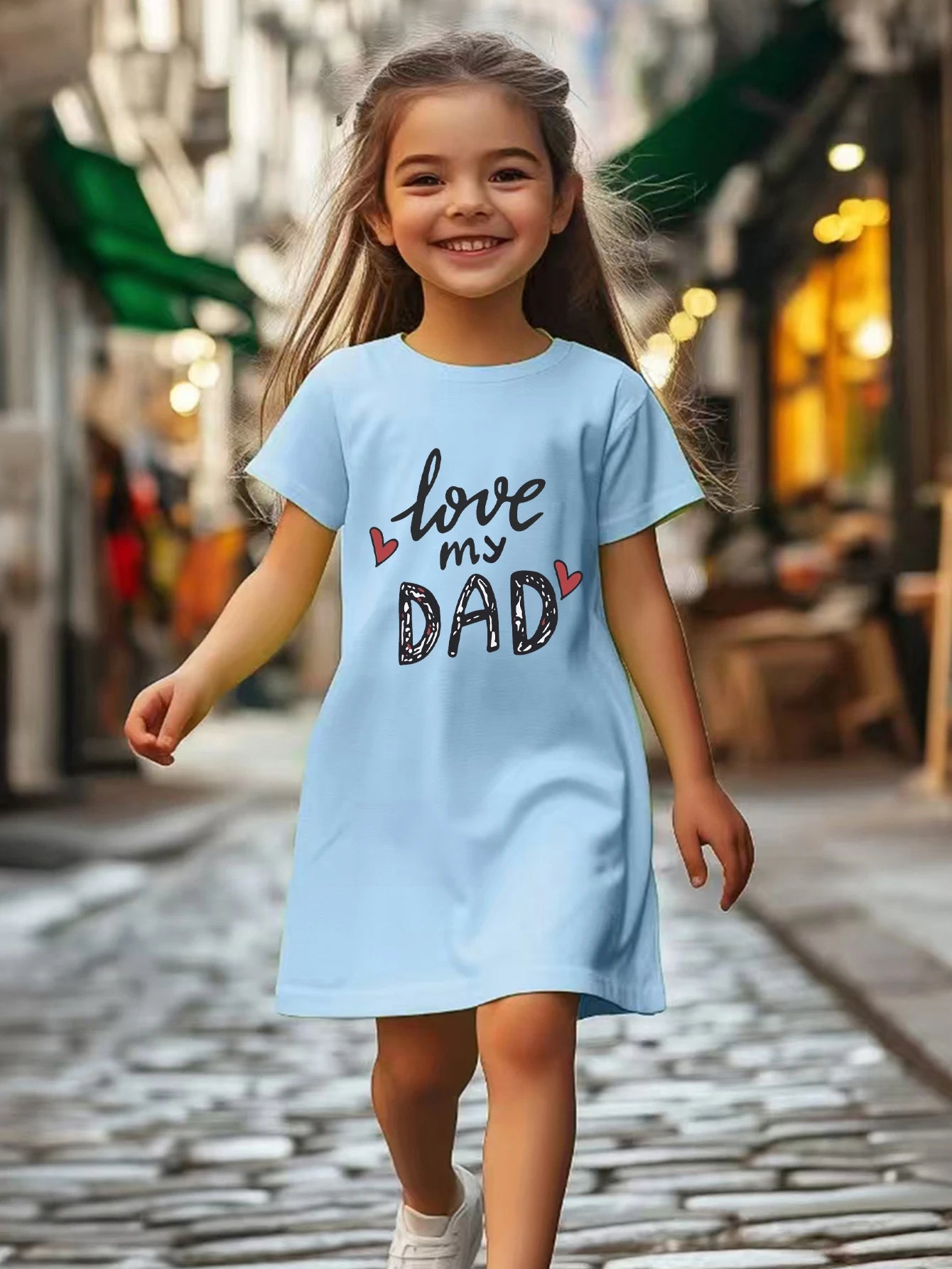 Girls' pattern dress