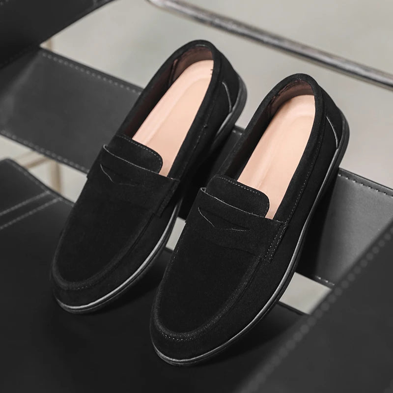 Men's shoes in spring and autumn, casual and convenient, versatile and comfortable, retro trendy shoes, lazy shoes