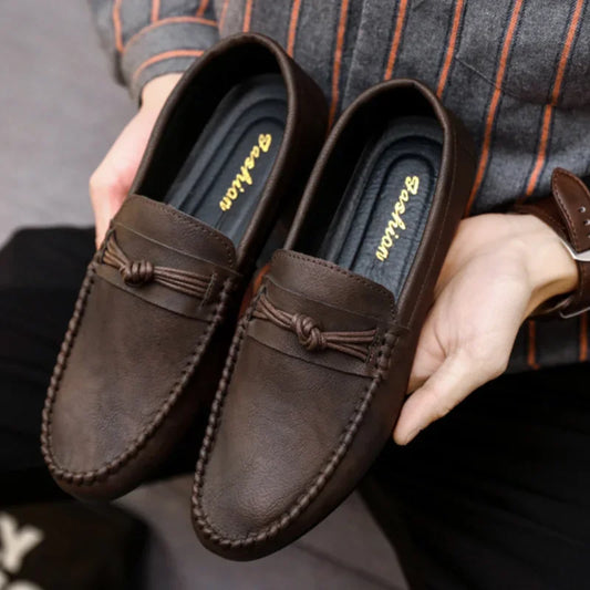 Men's Shoes 2025 Mens Moccasins Comfortable Slip-on Driving Shoes Fashion Men Casual Shoes Summer Versatile Zapatos Para Hombres