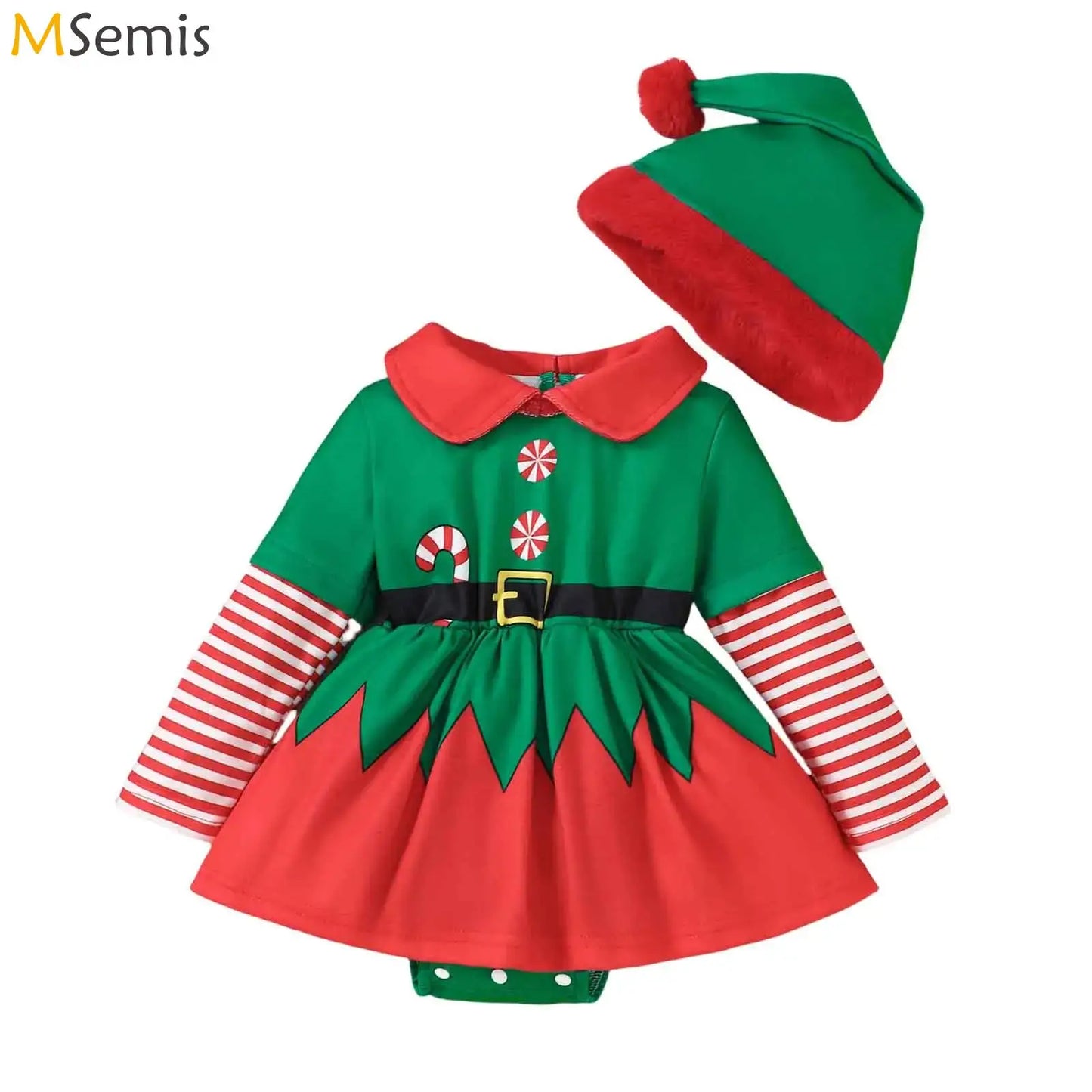 Santa Claus 2pcs Bodysuit