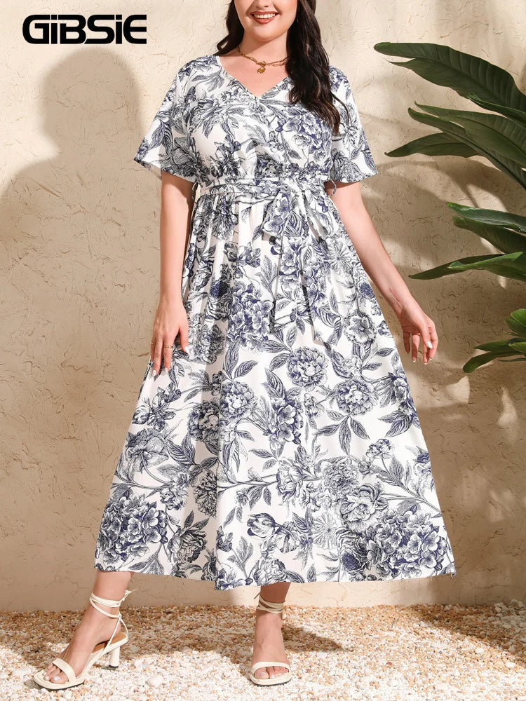 Floral Print A-Line Dress