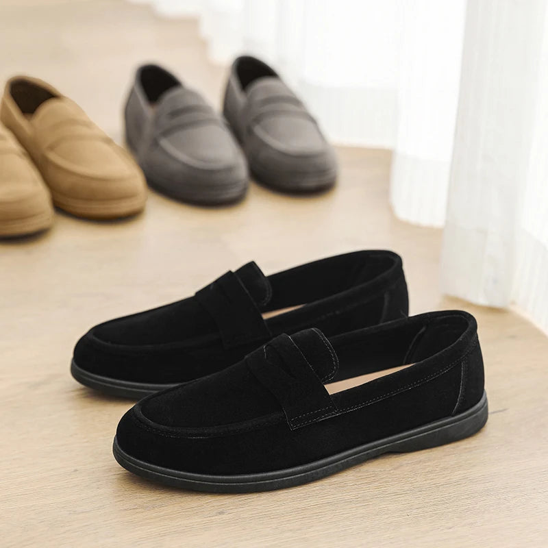 Men's shoes in spring and autumn, casual and convenient, versatile and comfortable, retro trendy shoes, lazy shoes