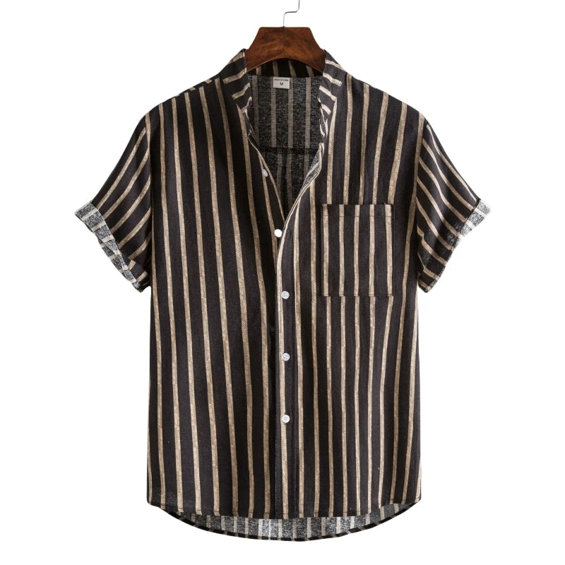 Summer Shirt Men's Shirts T-shirts Man Free Shipping Fashion Clothing Blouses Luxury Social Hawaiian Cotton High Quality Polo